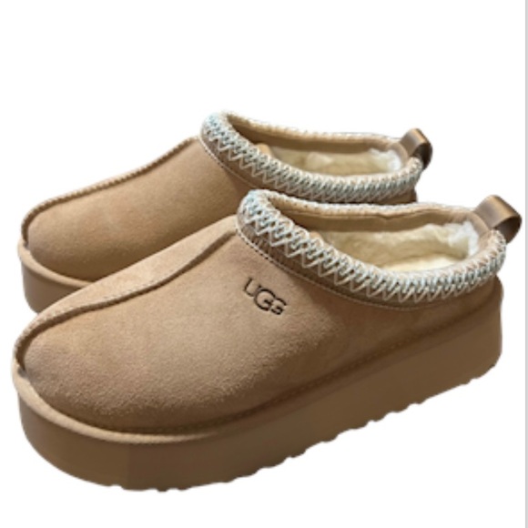 UGG Tazz Suede Platform Clog Slippers - Picture 4 of 9
